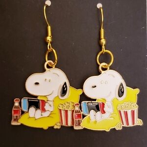 Handmade Peanuts Charlie Brown Gaming Snoopy Earrings